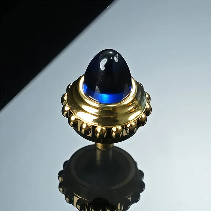 Watch Accessories for Cartier Tank Series Crown Spinel Sapphire Men's/Women's Blue Time Adjustment Button Replacement Accessorie