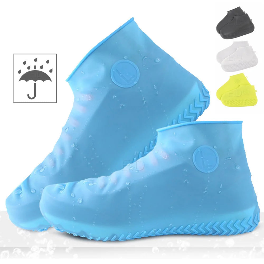 Boots Waterproof Shoe Cover Silicone Material Unisex Shoes Protectors Rain Boots for Indoor Outdoor Rainy Day Reusable man women