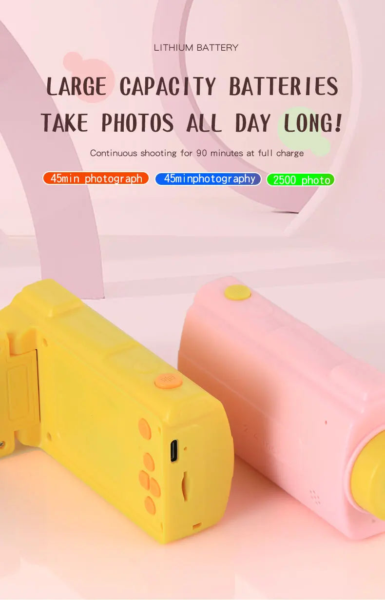 New Children Camera 2.4 Inch Screen For Kids Digital DV Camera 12MP Video Recorder 1080P HD Children's Portable Camera 32GB TF