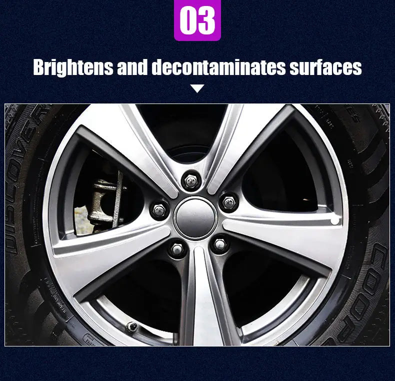 Multi Purpose Rust Remover Spray Metal Surface Car Maintenance for Wheel Cleaning Iron Powder Removal Large Capacity