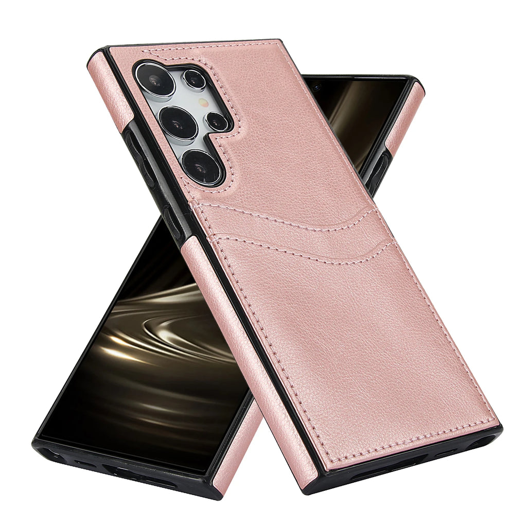 Wallet with Card Holder Phone Case for Samsung Galaxy S23 FE S24 S25 Ultra Plus A56 A54 A15 A55 A26 A36 Leather Protective Cover