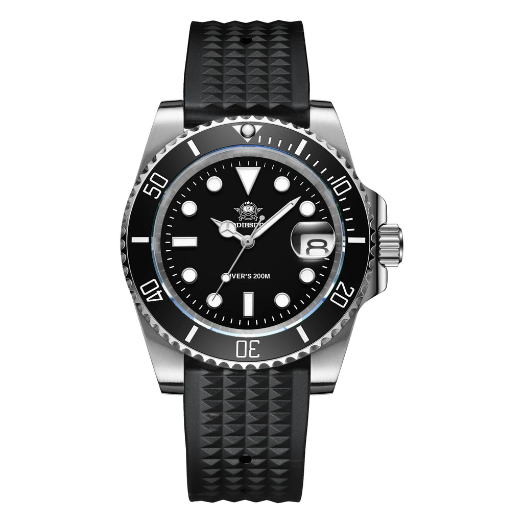 ADDIESDIVE Diver Watch European and American Business Leisure 200M C3 Super Luminous Sport Luxury Reloj Hombre Men Quartz Watch