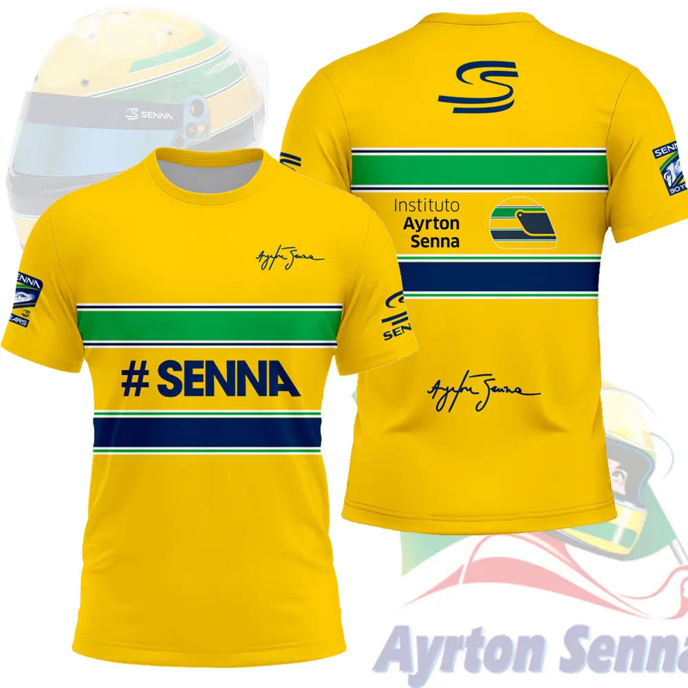 Ayrton Senna 12 Driver Enthusiast Motorsport Fans Men T-shirt Summer Short Women Tee Shirts 2025 New Children Clothes Tops