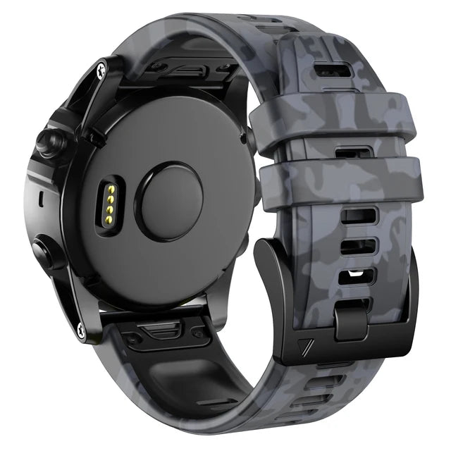 22mm 26mm Wrist Band Strap for Garmin Fenix 8 7X 7 6X 6XPro 6 5X 5 3HR SmartWatch Printed Sport Quick Release Silicone Watchband