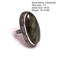 Women Lapis Lazuri Labradorite Ring