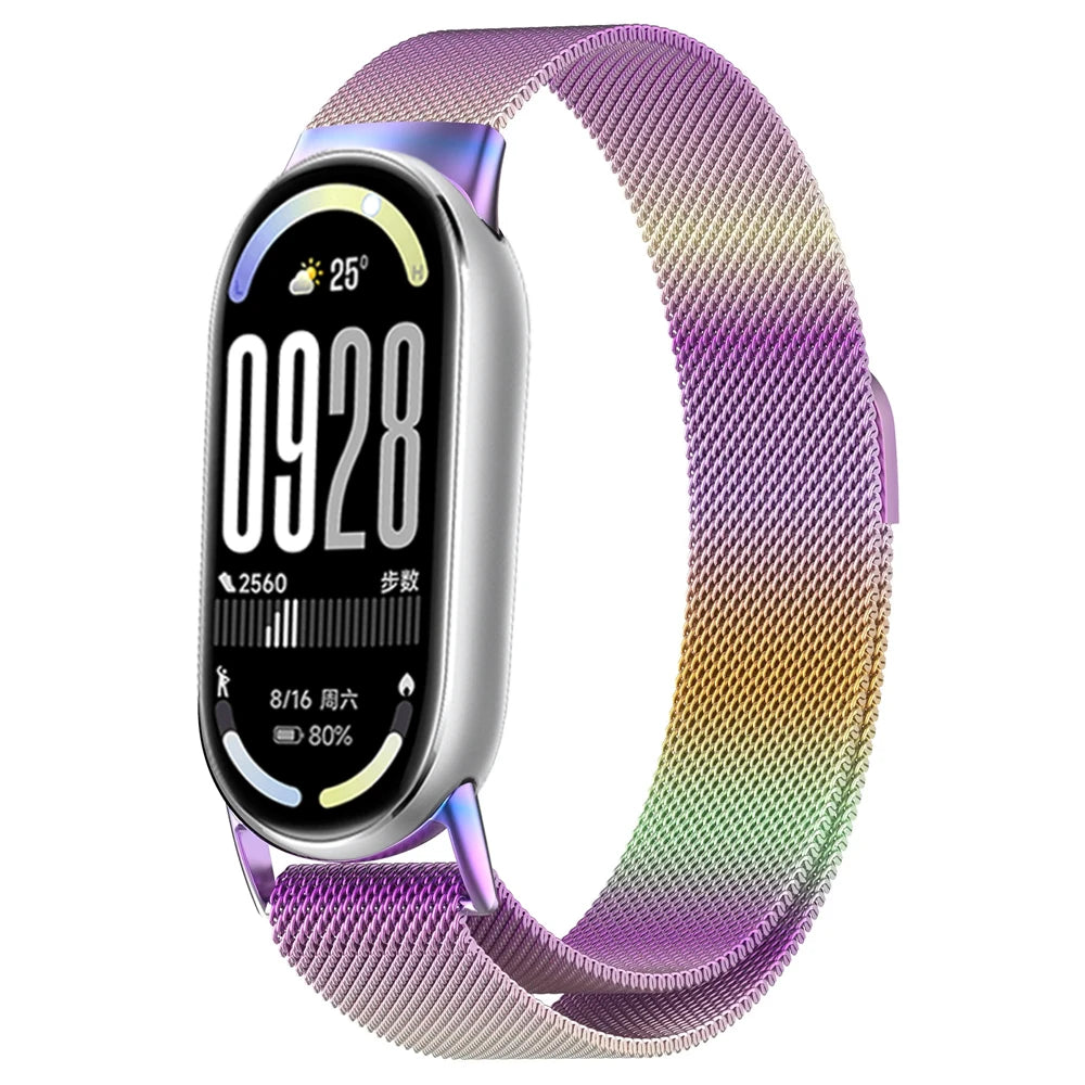 Magnetic Straps for mi band 10 miband 10 nfc Watch accessories Stainless Steel belt correa bracelet for Xiaomi mi band 10 bands