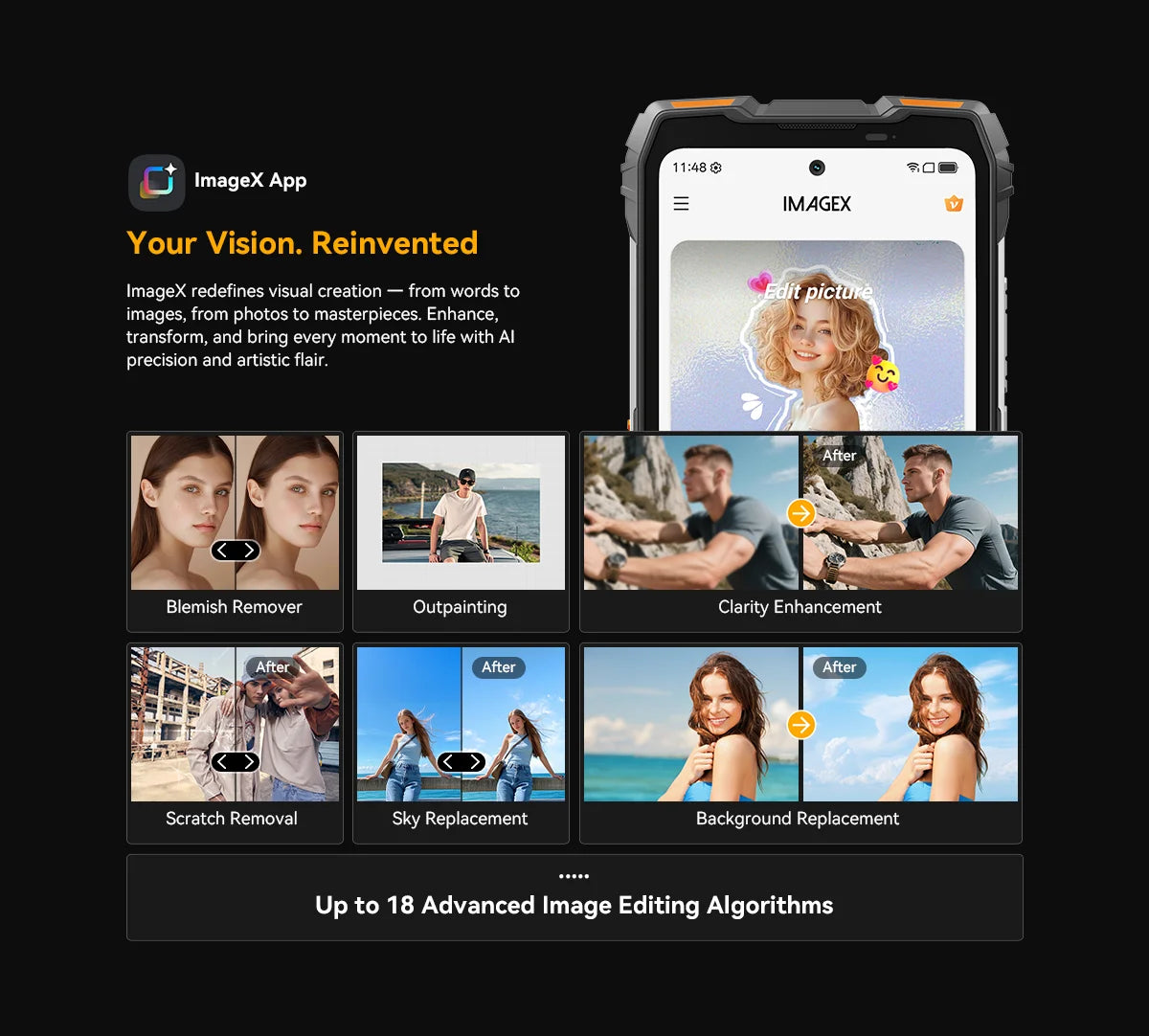 Blackview Oscal Pilot 6 Rugged Phone 6.78'' 2.4K 120Hz Display  Thermal imaging 10000mAh 12GB 256GB 4.5W 98dB Speaker Cellphone