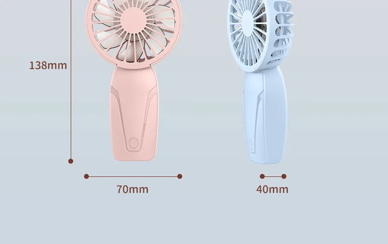 Portable Handheld Small Fan ABS Lightweight Cute Appearance USB Rechargeable Mini Fan For On Go Cooling Portable Mini Pocket Fan