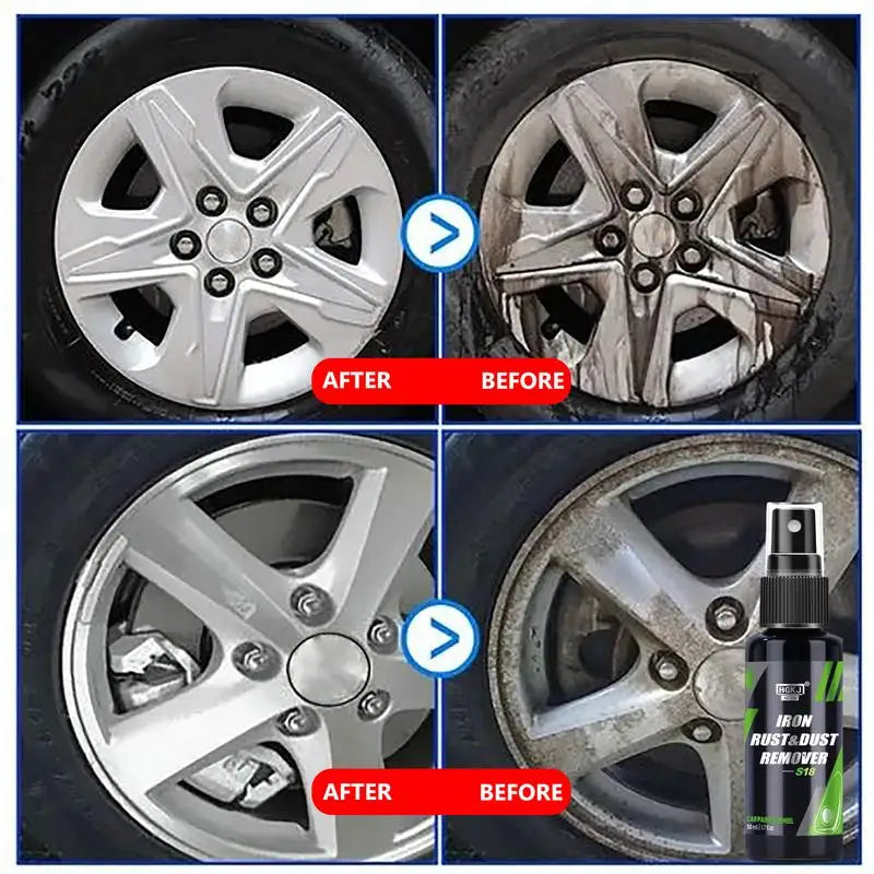 HGKJ S18 50/100/300ML Car Paint & Wheel Iron Particles Powder Rust & Dust Remover Auto Rim Metal Multi-Purpose Cleaning Spray