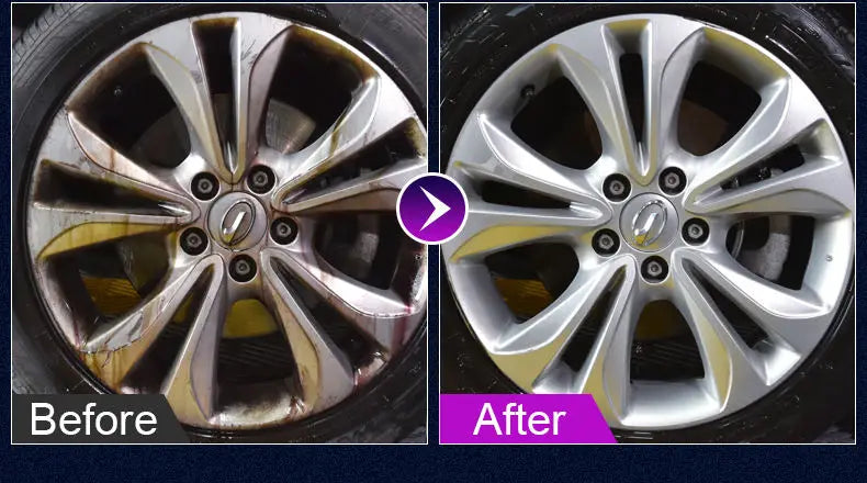 Multi Purpose Rust Remover Spray Metal Surface Car Maintenance for Wheel Cleaning Iron Powder Removal Large Capacity