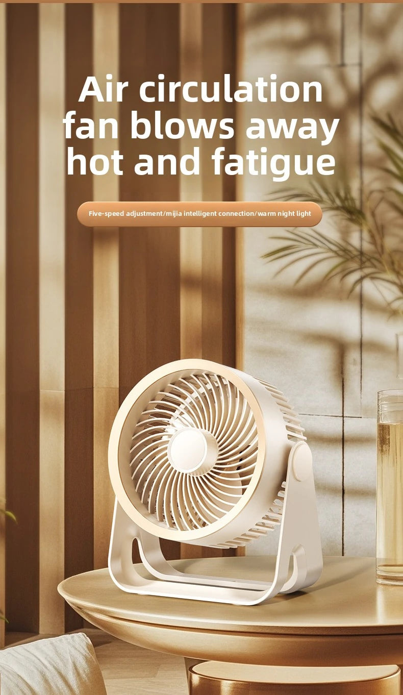 Cordless Electric Fan 3600mah Wireless Portable Air Circulator Fan Desktop Wall Ceiling Air Cooling Cooler Quiet Ventilator