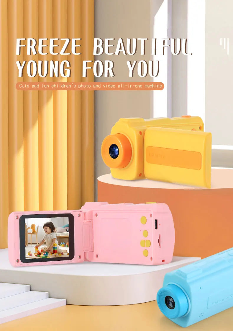 New Children Camera 2.4 Inch Screen For Kids Digital DV Camera 12MP Video Recorder 1080P HD Children's Portable Camera 32GB TF