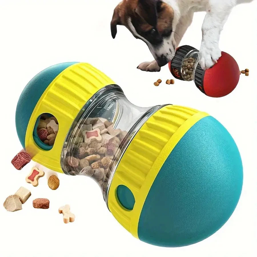 Interactive dog snack dispenser toy, suitable for all types of slow feeders, plastic pet toys, bringing fun and healthy eating