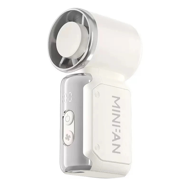 Mini handheld fan, portable small electric fan, USB charging portable pocket fan, suitable for outdoor, travel, and office use