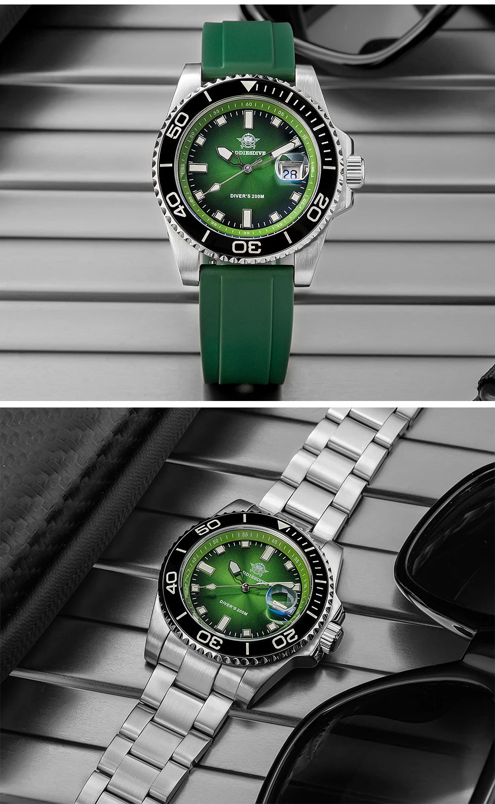 ADDIESDIVE 41mm Man Luxury Watch Japan 2115 Quartz Movement Watch Luminous 200m Waterproof 316L Stainless Steel Dive Watches