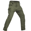 Men's Fleece Lined Winter Warm Tactical Pants Waterproof Hiking Casual Thermal Work Cargo Pants Insulated Skiing Outdoor Sports