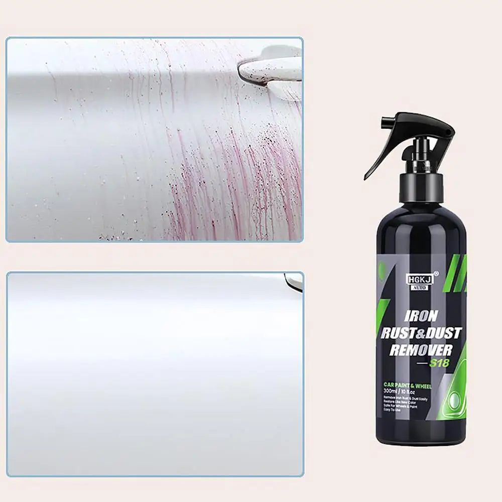 HGKJ S18 50/100/300ML Car Paint & Wheel Iron Particles Powder Rust & Dust Remover Auto Rim Metal Multi-Purpose Cleaning Spray