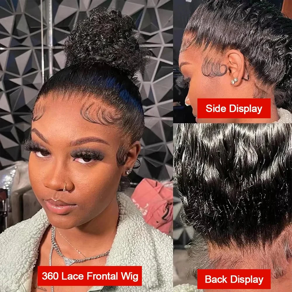 SoGreat 360 Hd Full Lace Wig Human Hair Glueless Wig Pre Cut Lace 200 Density Deep Curly 360 Lace Front Wig Preplucked For Women