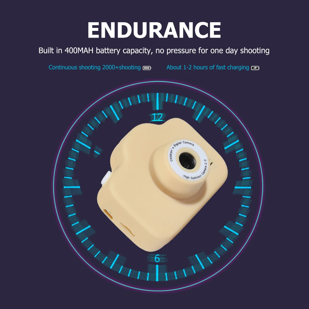 Children Camera 1080P HD Toddler Digital Video Camera 2.0-inch Kids Camera with Silicone Cases Toys for Christmas Birthday Gifts