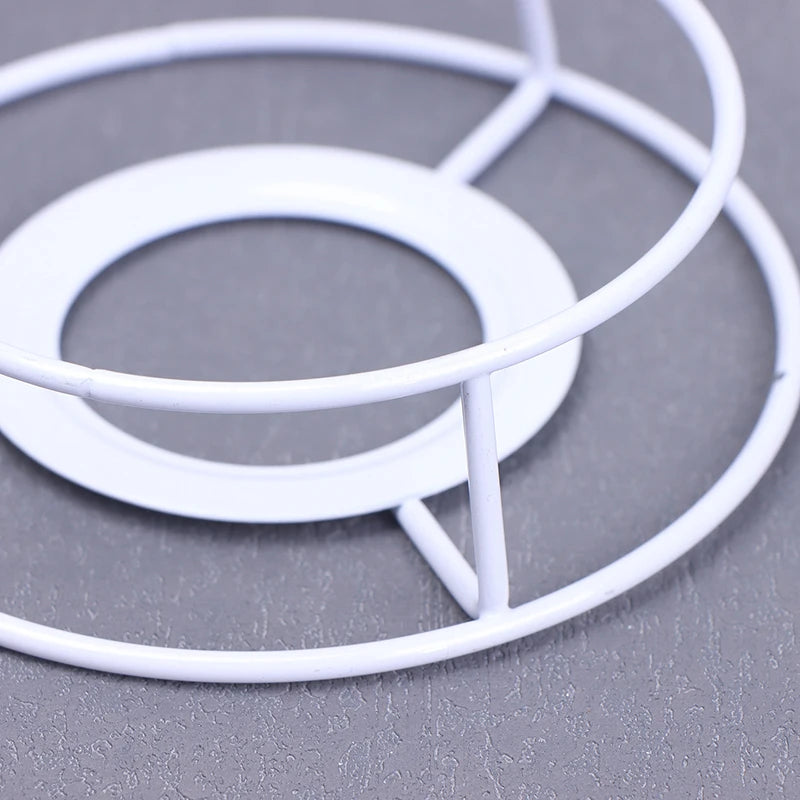 Lamp Lampshade Shade Wire Frame DIY Guard Ring Light Cage Holder Bulbpendant Drum Table Metal Vintage Cover Round Ceiling Iron