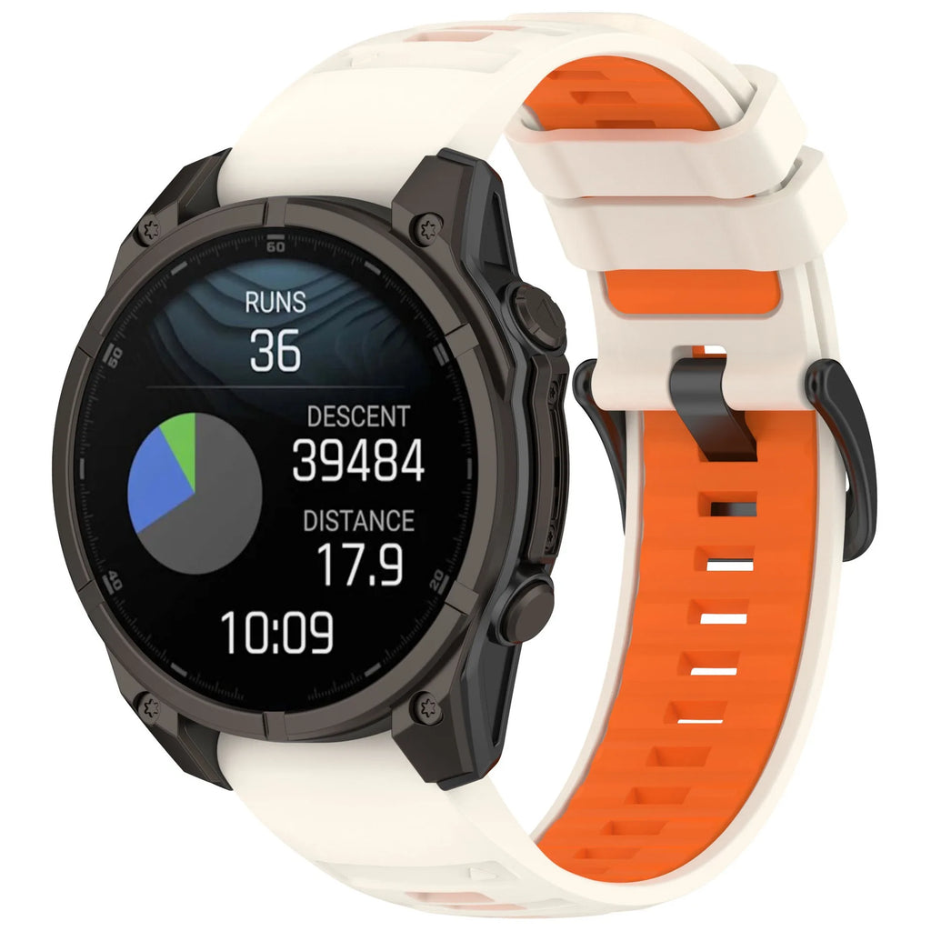 Quick Fit 26mm 22mm 20mm Silicone Strap for Garmin Quatix 8 Fenix 8/7x/Tactix8 Sport Bracelet Correa Band for Garmin 970 965 955