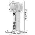 Portable Handheld Fan Transparent 100 Speeds USB Rechargeable 3000mAh Mini Portable Personal Fan for Home Office Travel Picnic