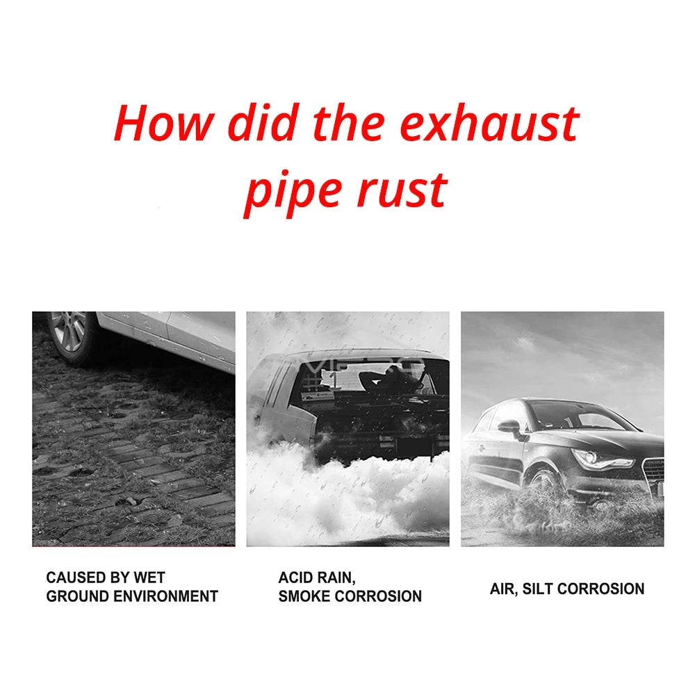 30ml 120ml Remover Rust Car Exhaust Pipe Anti-Rust Spray Metal Surface Cleaner Multi-Purpose Maintenance With Sponge Brush Clean