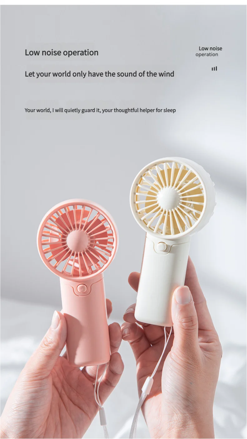 MEET SUN Portable Fan Convenient Creative Small Fan Pocket Hand-held Fan Lightweight AAA Battery Handheld Mini Fan Air Coolers