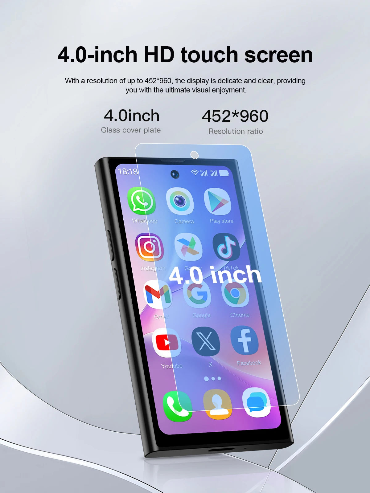 SERVO S27 MINI Android Small Smartphone 3G WCDMA Play Store 2GB+16GB WiFi Hotspot GPS Face ID 4.0" Mini Smart Phone 2SIM Standby