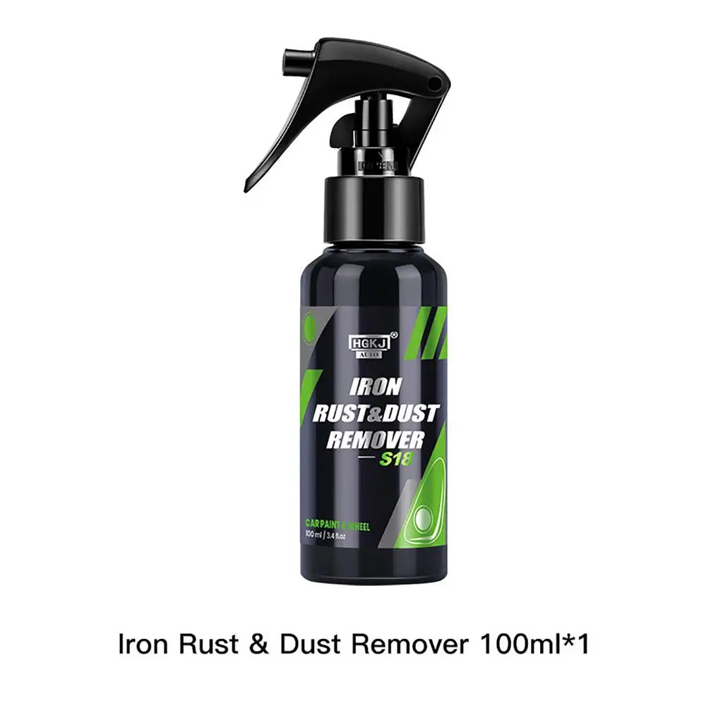 HGKJ S18 50/100/300ML Car Paint & Wheel Iron Particles Powder Rust & Dust Remover Auto Rim Metal Multi-Purpose Cleaning Spray
