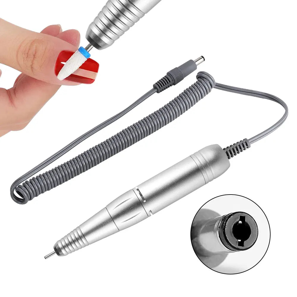 Electric DC Nail Drill Pen Handle File Polish Grind Machine Handpiece Manicure Pedicure Tool Nail Professional Drill Accessories