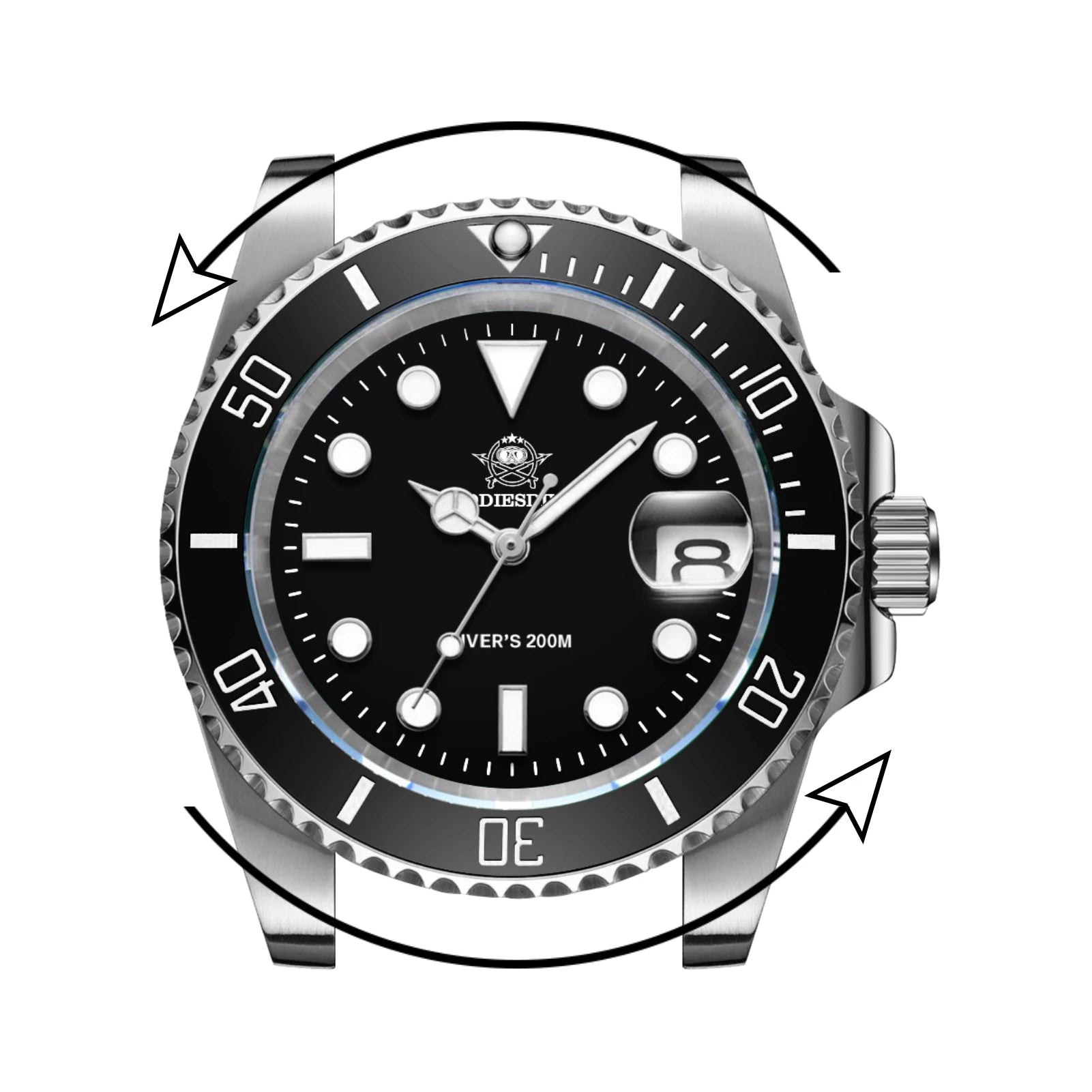 ADDIESDIVE Diver Watch European and American Business Leisure 200M C3 Super Luminous Sport Luxury Reloj Hombre Men Quartz Watch