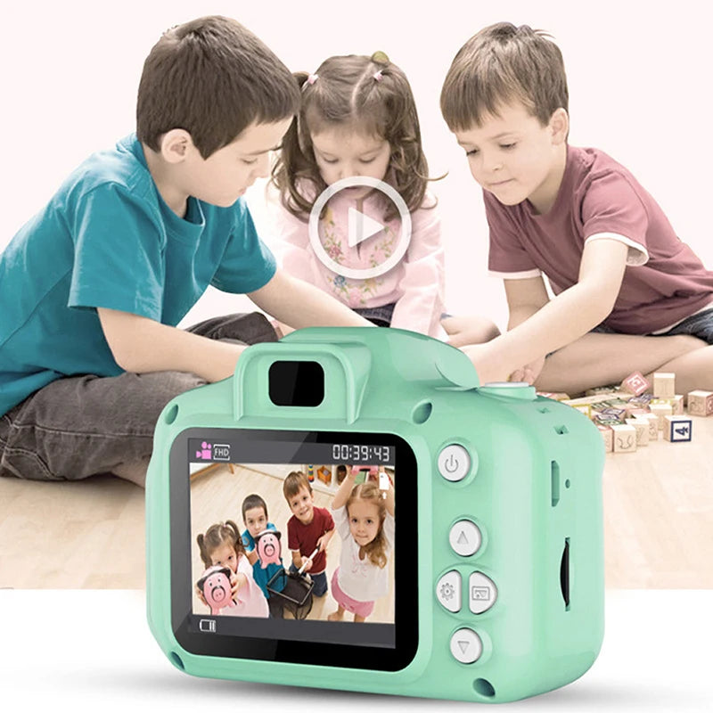 Children's Camera 1080P HD Screen Camera Video Toy 8 Million Pixel Kids Cartoon Cute Camera Outdoor Photography Toy