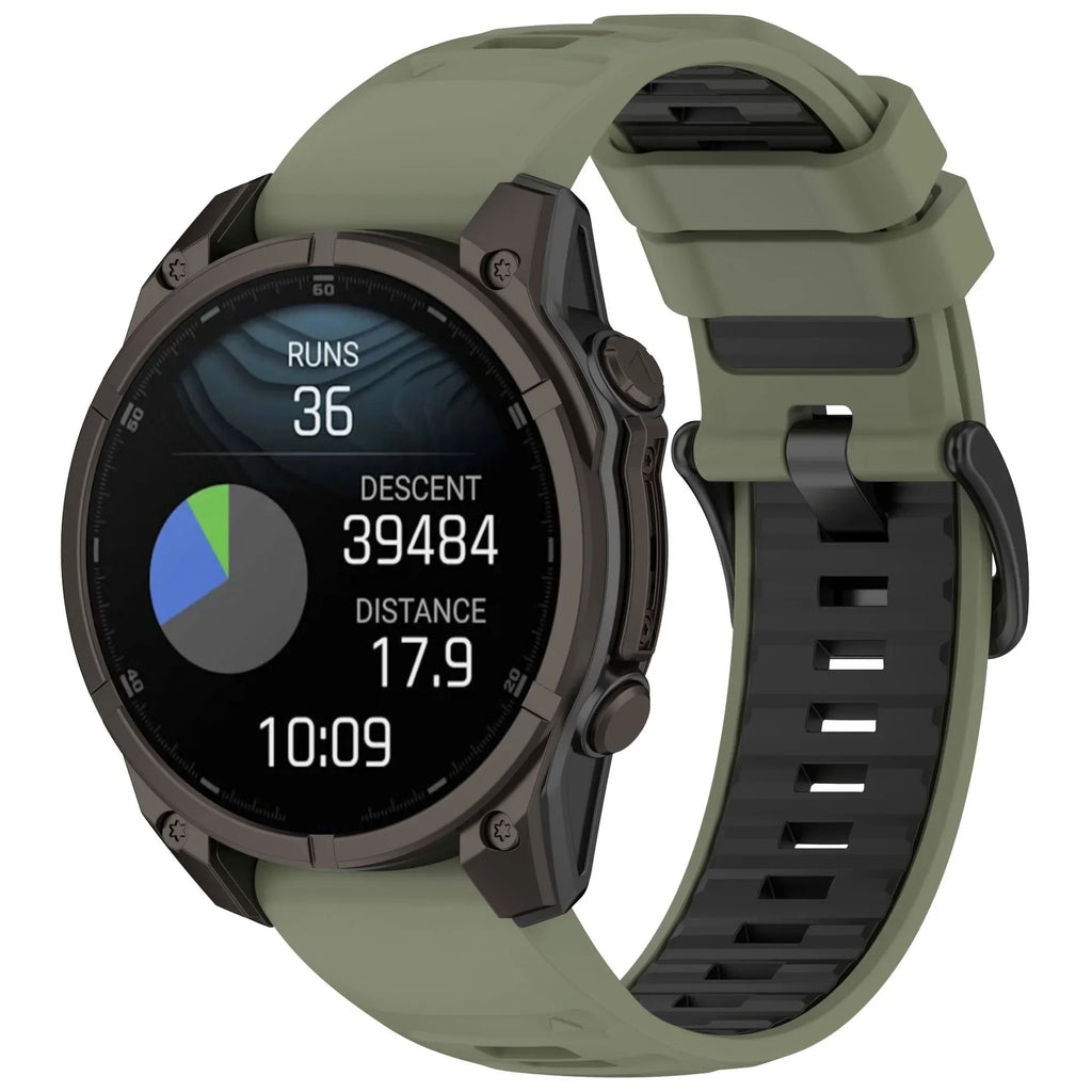 Quick Fit 26mm 22mm 20mm Silicone Strap for Garmin Quatix 8 Fenix 8/7x/Tactix8 Sport Bracelet Correa Band for Garmin 970 965 955