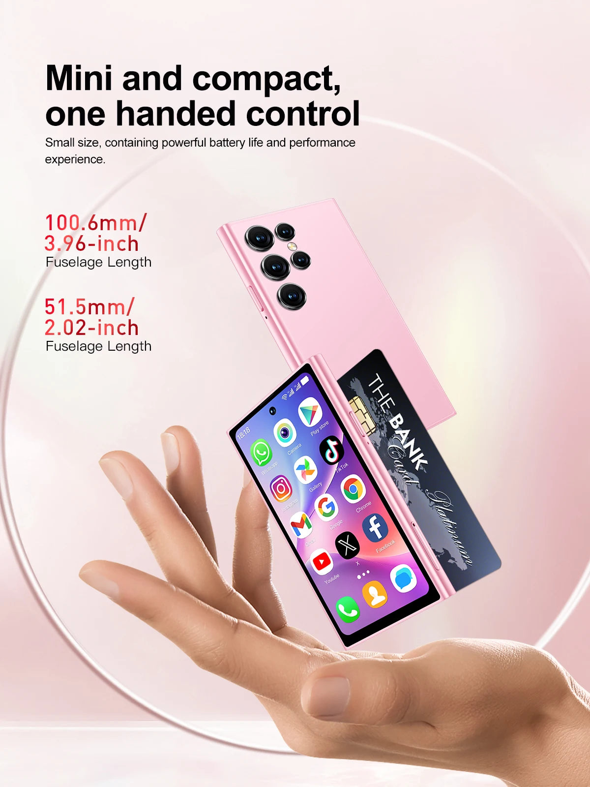 SERVO S27 MINI Android Small Smartphone 3G WCDMA Play Store 2GB+16GB WiFi Hotspot GPS Face ID 4.0" Mini Smart Phone 2SIM Standby