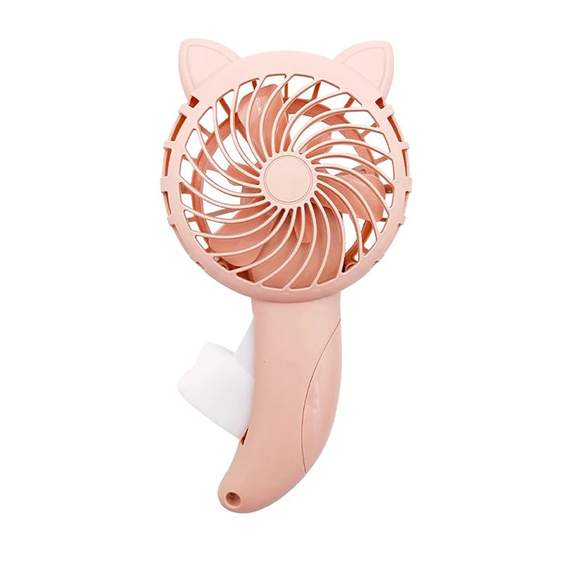 Portable Hand Pressure Fan Mini Handheld Fan Without Battery Cartoon Fan Summer Air Cooler Travel Home Fan