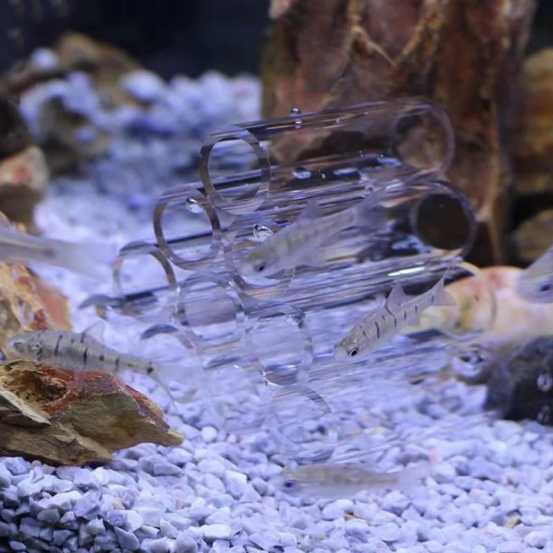 Acrylic Aquarium Decoration Fish Shrimps Shelter House Pottery Scorpion House Canister Simulation Stone Fish Tank Decor