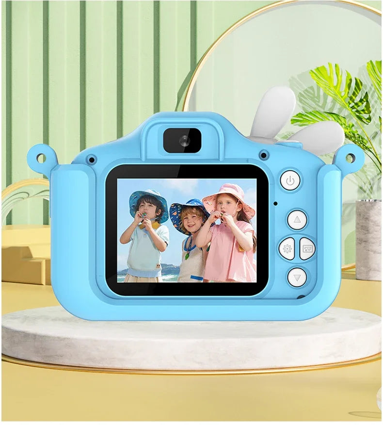 Kids Camera Digital Dual Camera HD 1080P Video Camera Toys Mini Cam Color Display Children Birthday Gift Kids Toys Rabbit Kids