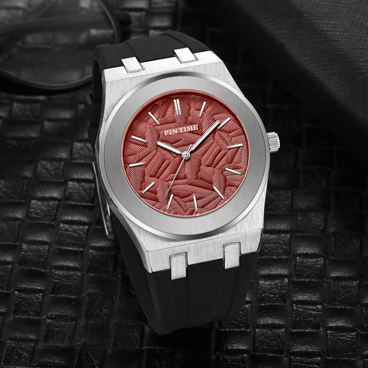Classic versatile casual waterproof quartz men's silicone tape watch
