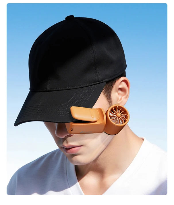 Portable Mini Fan Handheld Small Fan 5 Speed 3000mAh USB Rechargeable LED Display 180° Rotatable Clip Cooling Turbo Fans