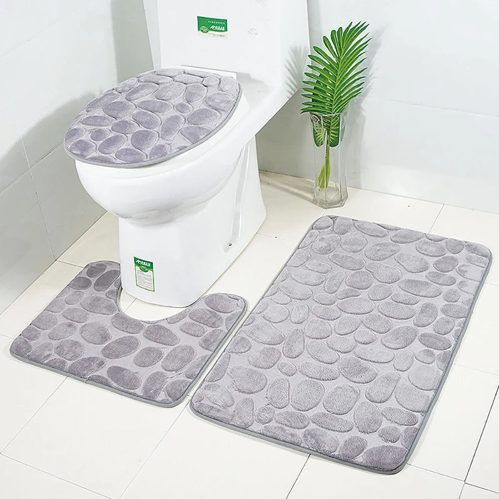 Soft Stone Bath Mat Set