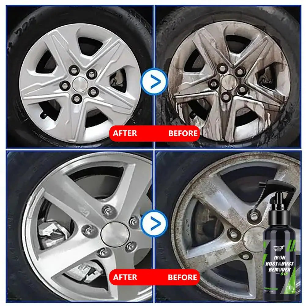 HGKJ S18 50/100/300ML Car Paint & Wheel Iron Particles Powder Rust & Dust Remover Auto Rim Metal Multi-Purpose Cleaning Spray