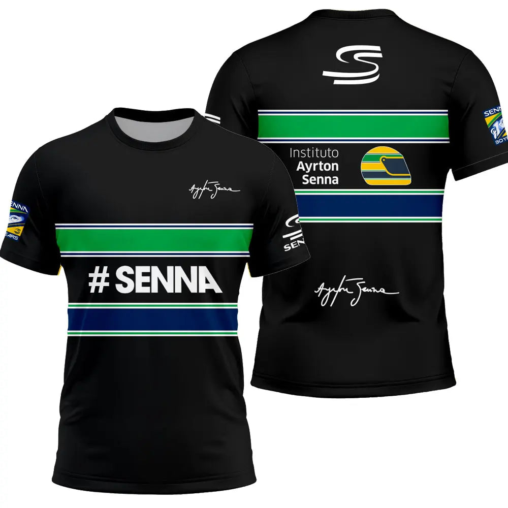 Ayrton Senna 12 Driver Enthusiast Motorsport Fans Men T-shirt Summer Short Women Tee Shirts 2025 New Children Clothes Tops