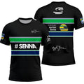 Ayrton Senna 12 Driver Enthusiast Motorsport Fans Men T-shirt Summer Short Women Tee Shirts 2025 New Children Clothes Tops