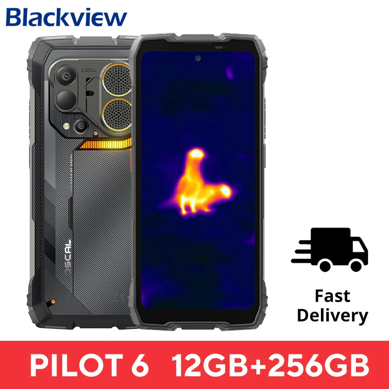 Blackview Oscal Pilot 6 Rugged Phone 6.78'' 2.4K 120Hz Display  Thermal imaging 10000mAh 12GB 256GB 4.5W 98dB Speaker Cellphone