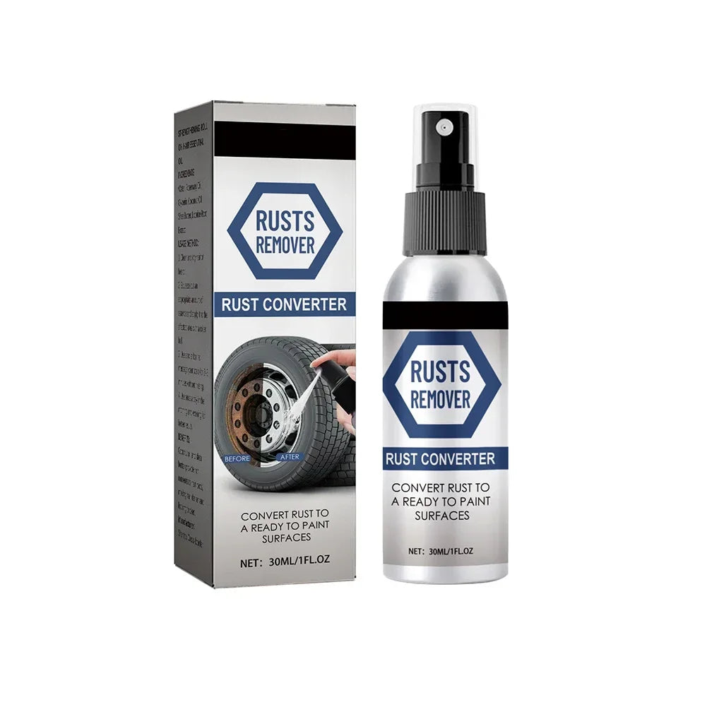 30ML Universal Rust Remover Spray Metal Surfaces Chrome Paint Car Maintenance Anti Rust Conversion Agent Spray For Wheel Hub