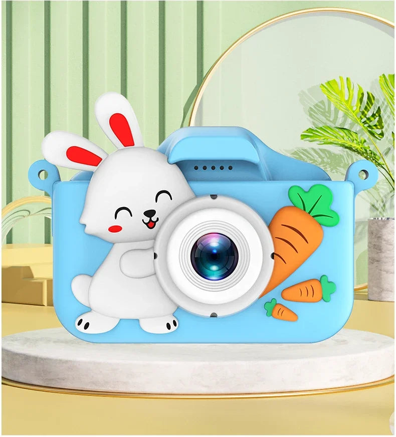 Kids Camera Digital Dual Camera HD 1080P Video Camera Toys Mini Cam Color Display Children Birthday Gift Kids Toys Rabbit Kids