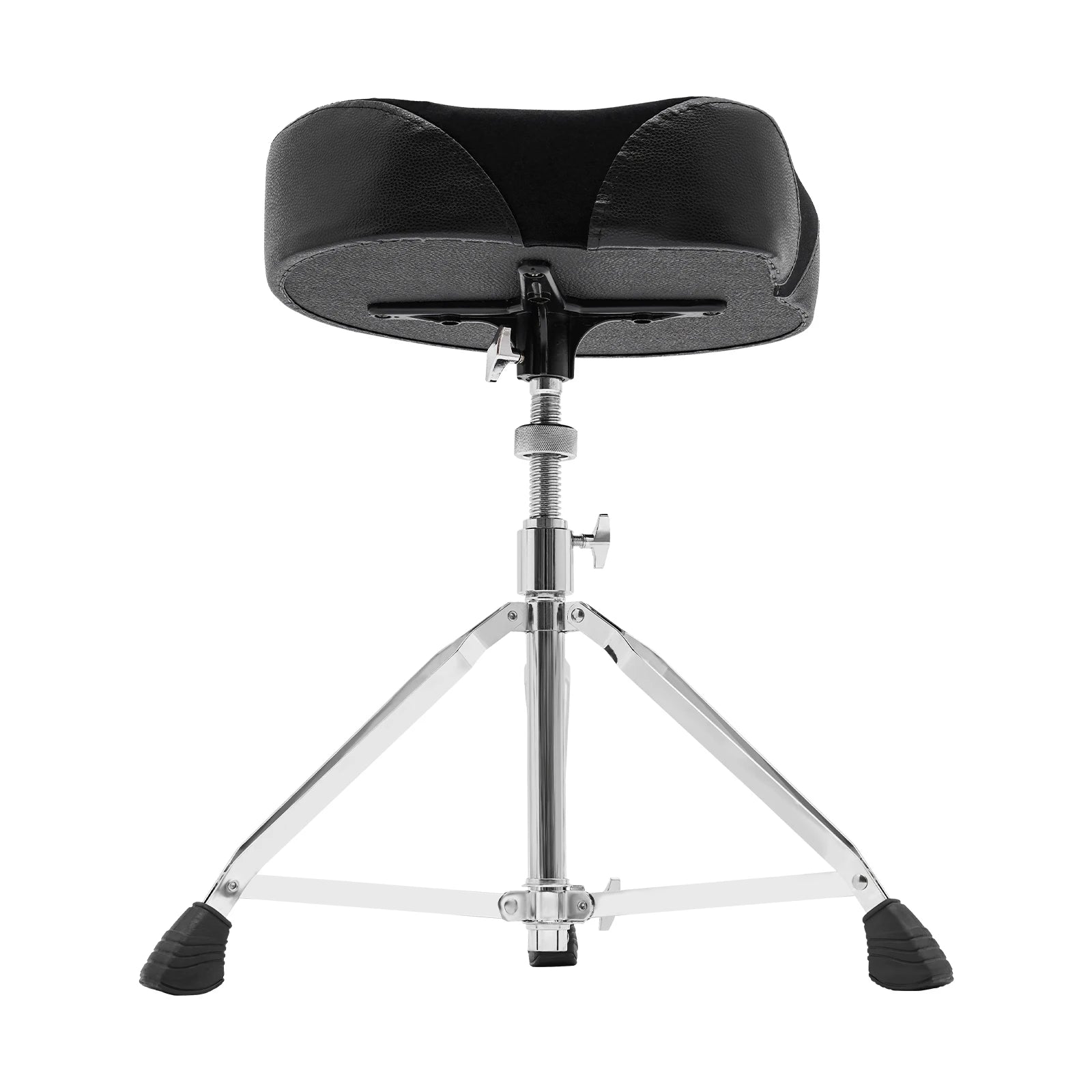Drum Stool with Foldable Iron Frame, PU Seat, 220 lbs Capacity, Portable, Easy to Clean, Ideal for Musicians and Gigs