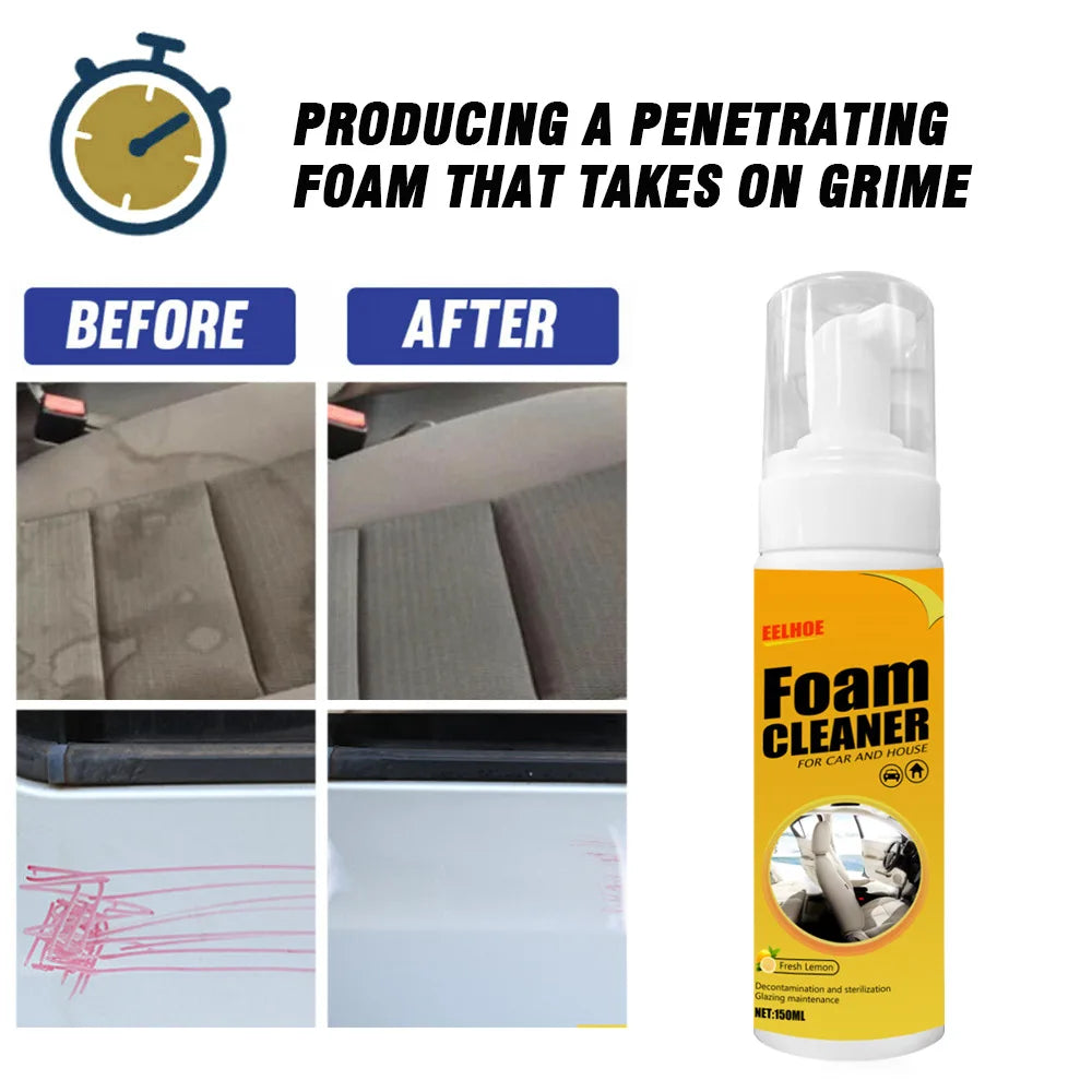 Car Foam Cleaner Spray Multi-purpose Anti-aging Cleaner Tools Car Interior Home Cleaning Foam for Car Interior Leather Clean