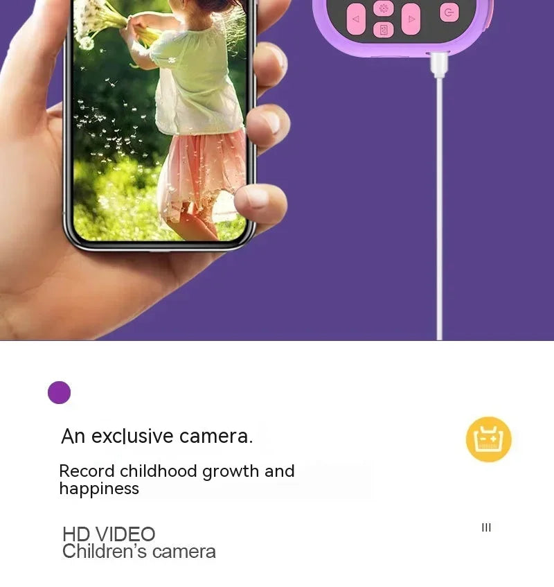 Children Camera 4000W Pixels 1080P HD Screen Dual Cameras Kids Electric Toys For Baby Camara Foto Infantil Children's Gifts